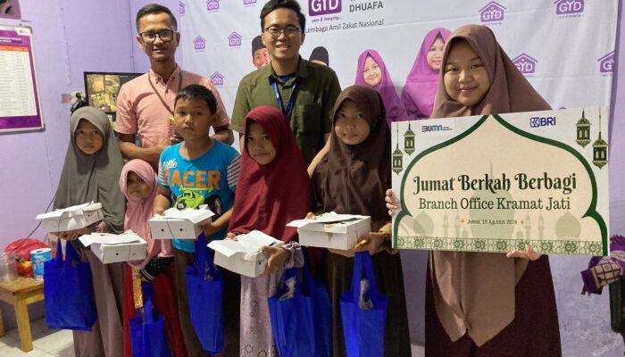 Bentuk Kepedulian BRI KC Kramat Jati Laksanakan Jumber di Griya Yatim dan Dhuafa