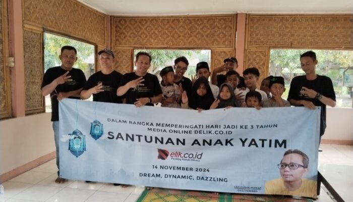 HUT ke-3 Media Delik.co.id Gelar Tasyakuran Sekaligus Santunan Anak Yatim dan Duafa 