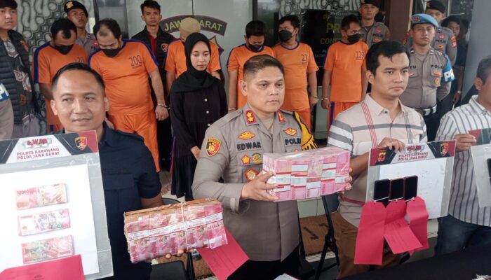 Polres Karawang Ungkap Kasus Penipuan Uang Palsu, Enam Tersangka Ditangkap