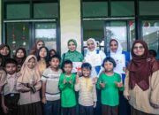 Peringati HUT IWAPI Karawang, Bersama Pemda Persit Kodim dan PT Chang Shin Bagikan Makan Bergizi