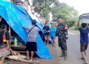 Banjir Melanda Dusun Benteng, Babinsa: Warga Terdampak Mengungsi ke Tenda Darurat