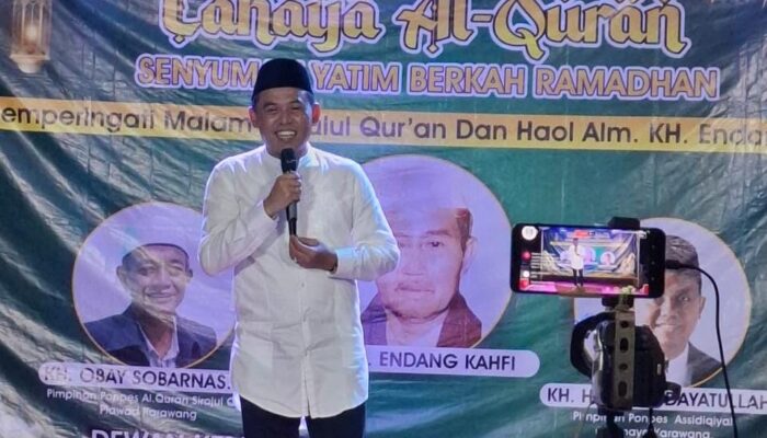 Ketua DPRD Karawang Hadiri Peringatan Nuzulul Quran dan Haul KH. Endang Kahfi, Dorong Implementasi Perda Pesantren