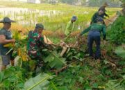 Semarak HUT RI ke-80, Warga Karawang Barat Bersama TNI dan PUPR Gelar Gotong Royong Massal