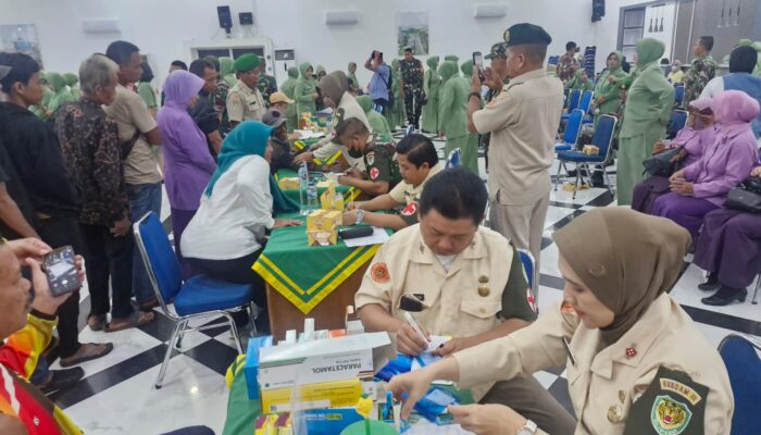 Jelang HUT TNI Ke-80, Kodim 0604/Karawang Gelar Bakti Kesehatan