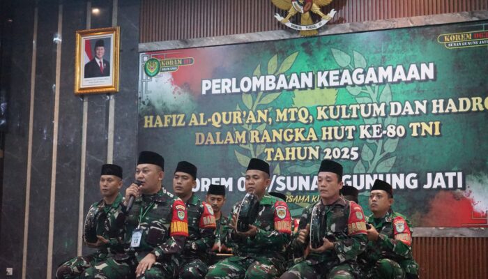 Dari Medan Tempur ke Panggung Sholawat, Prajurit Kodim Karawang Jawara Hadroh