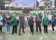 Menuju Karawang Sehat, 100 Peserta Meriahkan Senam Sehat Kodim Karawang dan RS Primaya