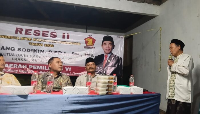 Nyaris Kesetrum Saat Mengaji, Ketua DPRD Karawang Kawal Penuntasan Madrasah Darus Salam