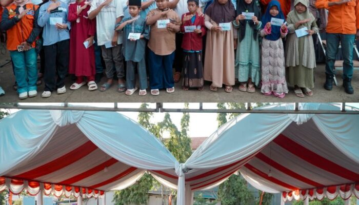 Karang Taruna Karawang Wetan Apresiasi Bina Taruna yang Dampingi Puluhan Anak Yatim ke Acara Santunan Resque
