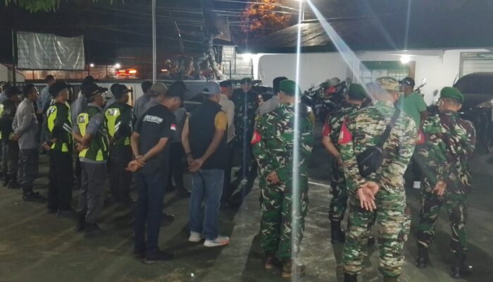 Sinergi Tiga Pilar Jaga Kamtibmas, Koramil 0406 Cikampek  Pastikan Warga Cikampek-Kotabaru Tidur Nyenyak