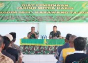 Kodim Karawang Bekali Mitra Karib, Tangkal Hoaks Program Nasional hingga Narkoba