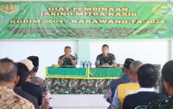 Kodim Karawang Bekali Mitra Karib, Tangkal Hoaks Program Nasional hingga Narkoba