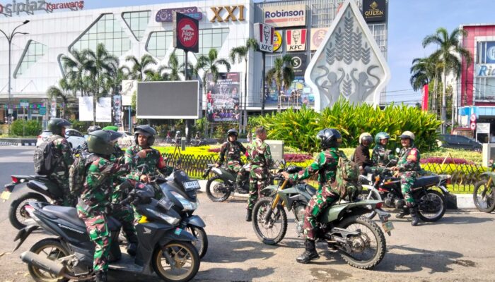 Jaga Kamtibmas Pasca May Day, Kodim 0604 Karawang Turunkan 50 Personel
