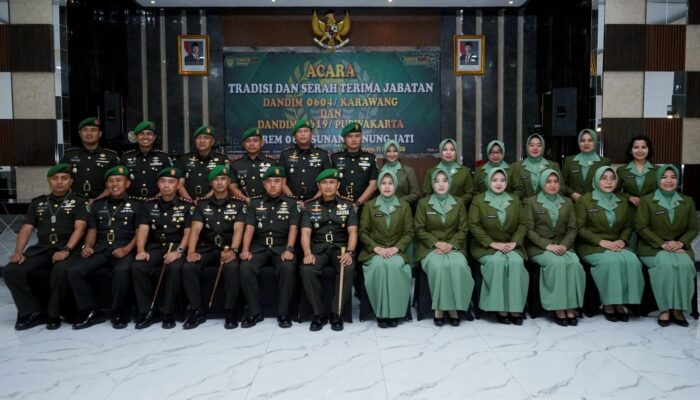 Tongkat Komando Dandim 0604/Karawang Resmi Berganti, Danrem Tekankan Loyalitas dan Pengabdian