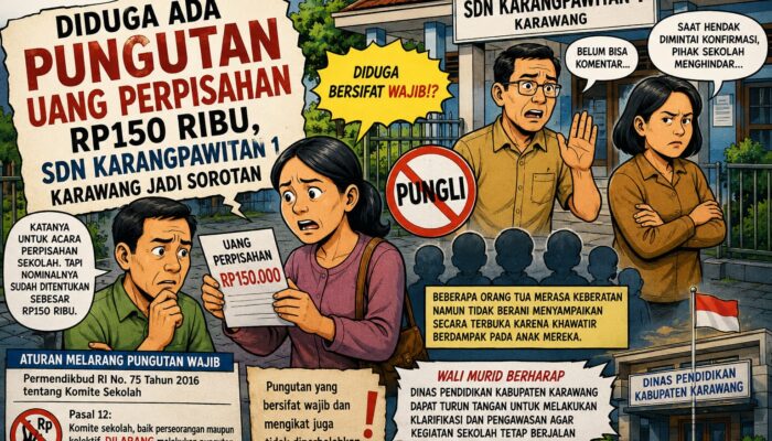 Diduga Ada Pungutan Uang Perpisahan Rp150 Ribu, SDN Karangpawitan 1 Jadi Sorotan