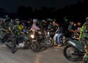 Antisipasi Begal dan Tawuran, Petugas Gabungan Patroli Motor Sisir Wilayah Rawan Telukjambe