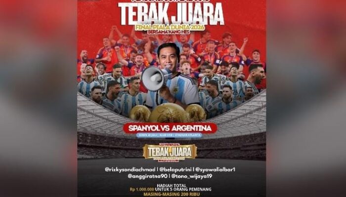 Tebak Juara Piala Dunia 2026 Bersama Kang HES Berakhir, Ini Daftar Pemenangnya