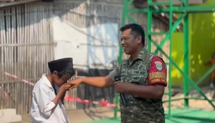 Momen Haru Peresmian TNI AD Manunggal Air, Danramil Apresiasi Santri Pembaca Al-Qur’an