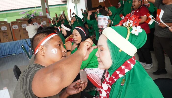 Semarak HUT RI ke-81, Prajurit Kodim 0604/Karawang Kompak Bersama Keluarga