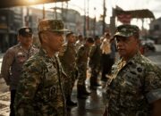 Sambut HUT ke-81 TNI, Kapten Inf Adnan Pimpin Aksi Bersih-Bersih Pasar Johar