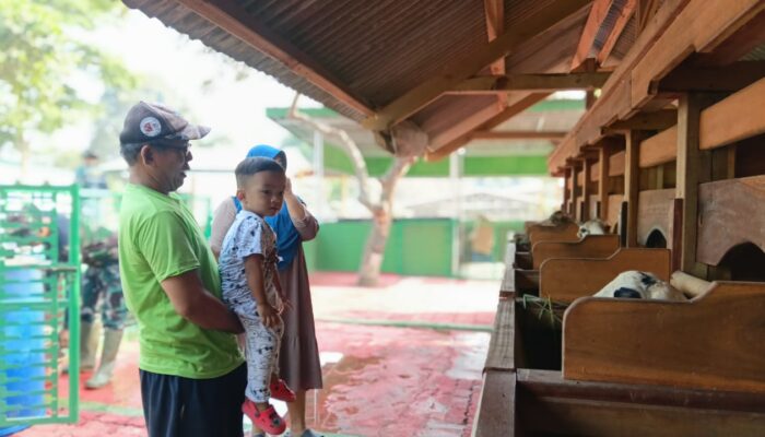 Kompi Produksi Ketahanan Pangan Kodim 0604/Karawang Jadi Ruang Rekreasi Warga