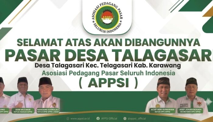 DPP APSI Karawang Dukung Revitalisasi Pasar Modern Talagasari, Dorong Ekonomi Pedagang