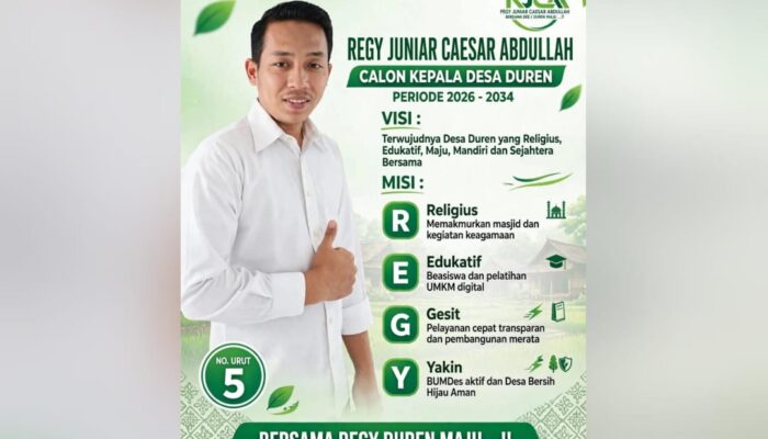 Regy Juniar Caesar Abdullah, Putra Ebeh Halim, Siap Lanjutkan Jejak Pengabdian Sang Ayah di Pilkades Duren